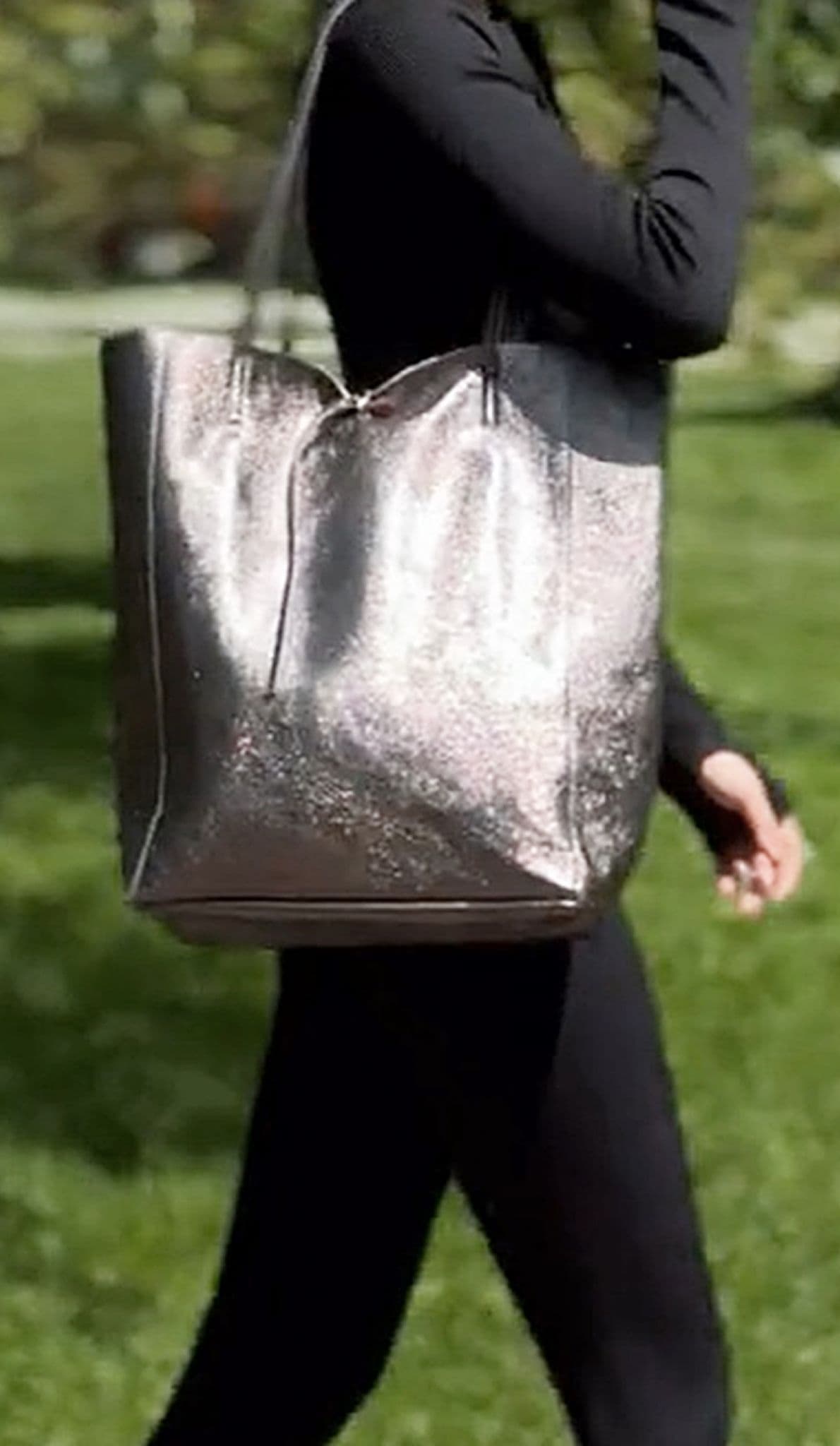 Large Shopper Shoulder Style Tote Handbag Italian Leather (Metallic Colours)