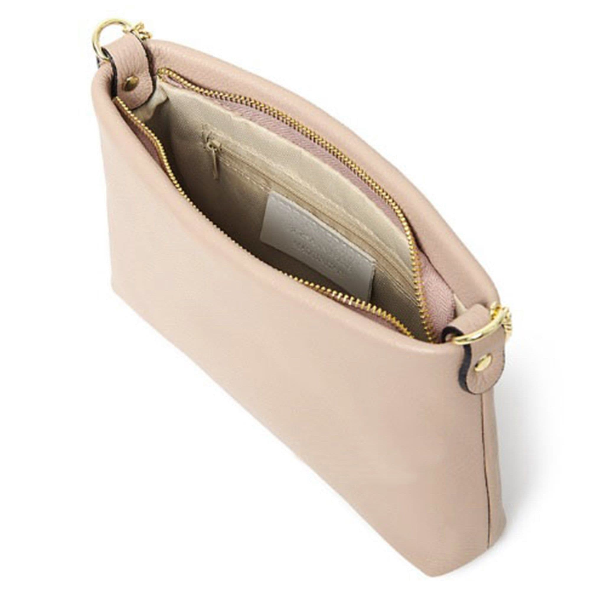 Leather Clutch Crossbody Shoulder Bag, 2 Gold Chain Straps 3 in 1 Ways To Wear (Brighter Colours)