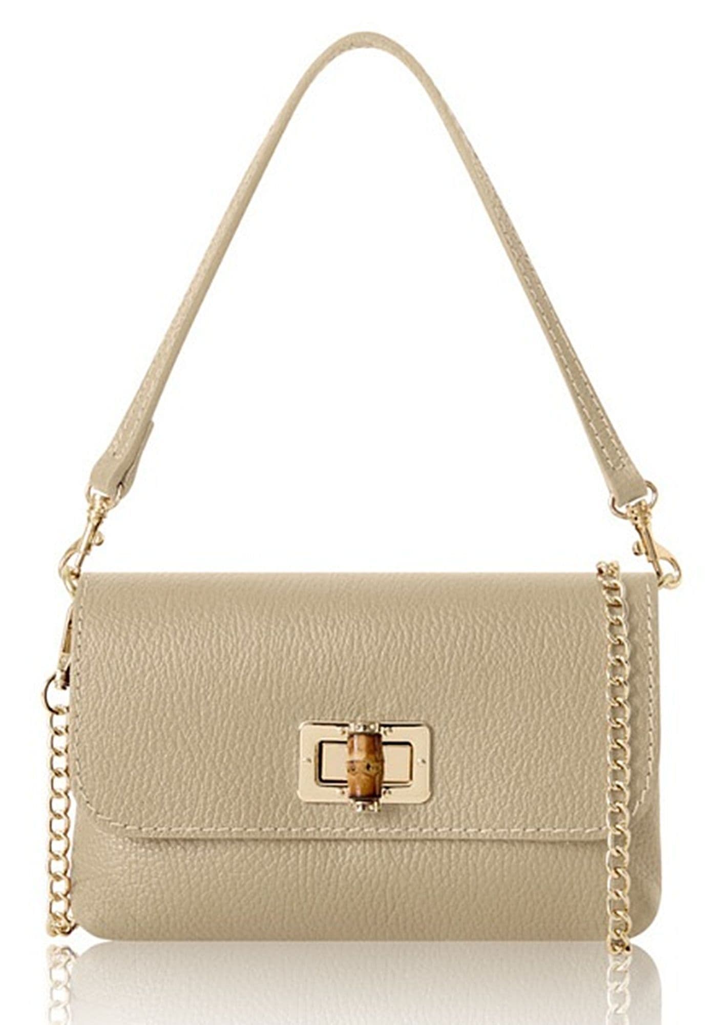 Leather Crossbody Shoulder Bag Clutch Bag Turn Lock Shoulder Bag Evening Bag