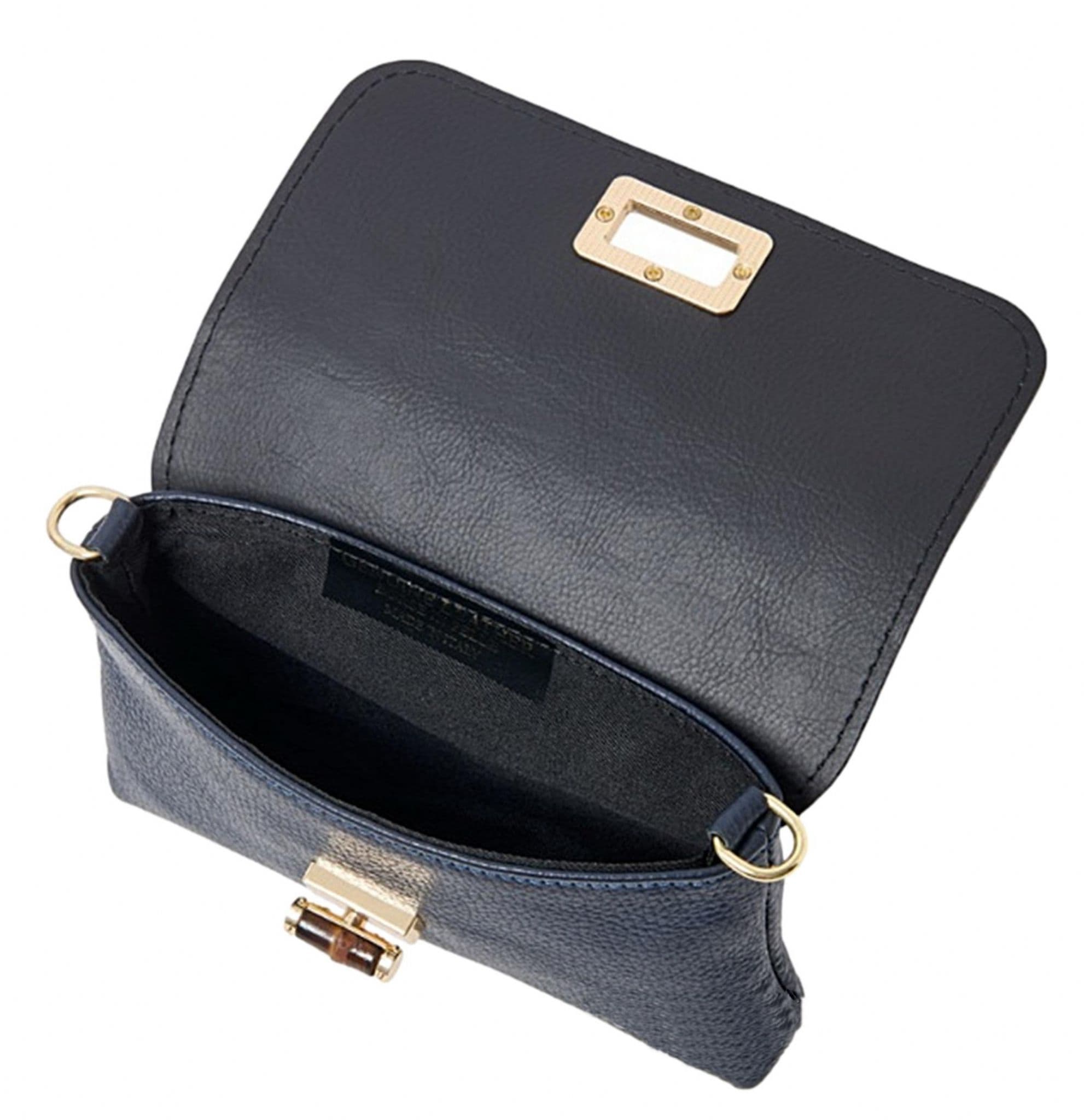 Leather Crossbody Shoulder Bag Clutch Bag Turn Lock Shoulder Bag Evening Bag