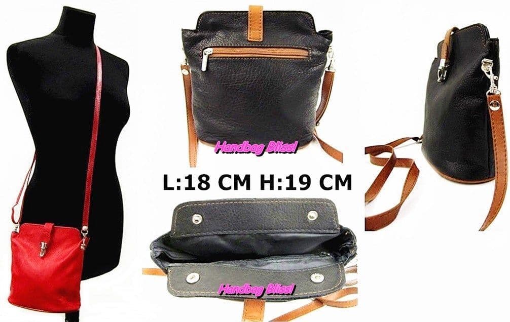 Leather Crossbody Bag Super Soft Italian Leather Small Shoulder Bag (Spacious)