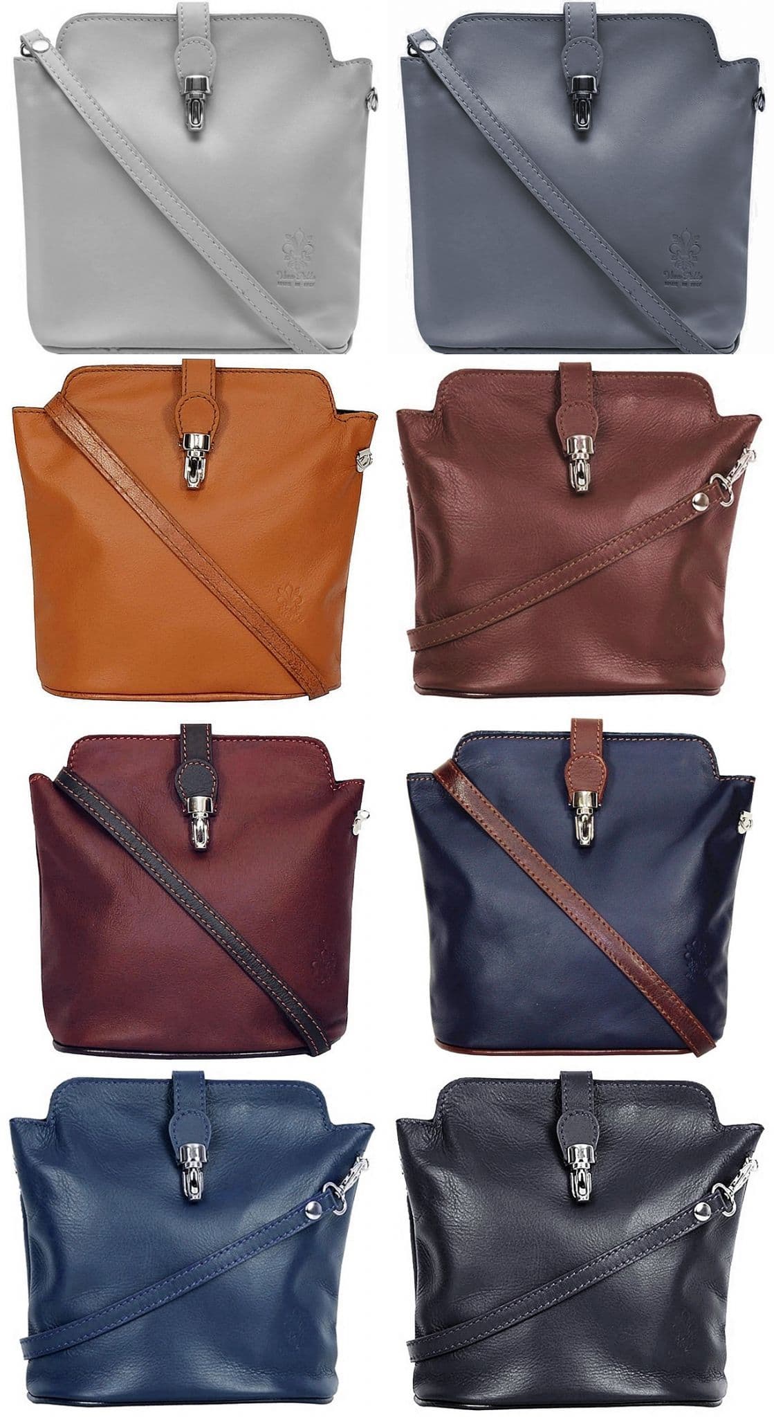 Leather Crossbody Bag Super Soft Italian Leather Small Shoulder Bag (Spacious)