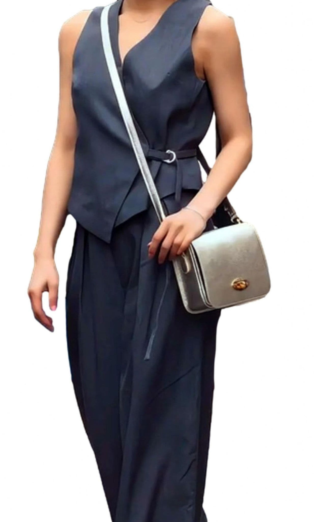 Leather Crossbody Bag Turn Lock Shoulder Bag Saddle Style Bag