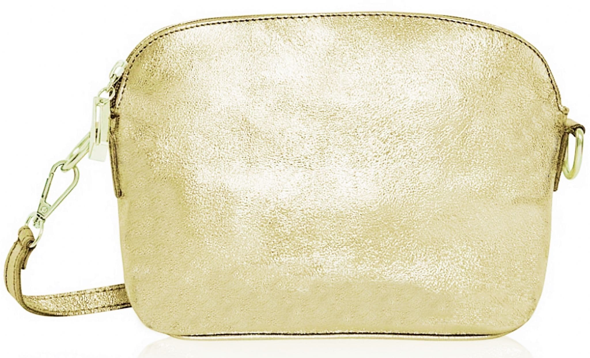 Leather Crossbody Shoulder Small Bag, Clutch Bag, Purse, Soft Italian Leather, Silver Tone Trims