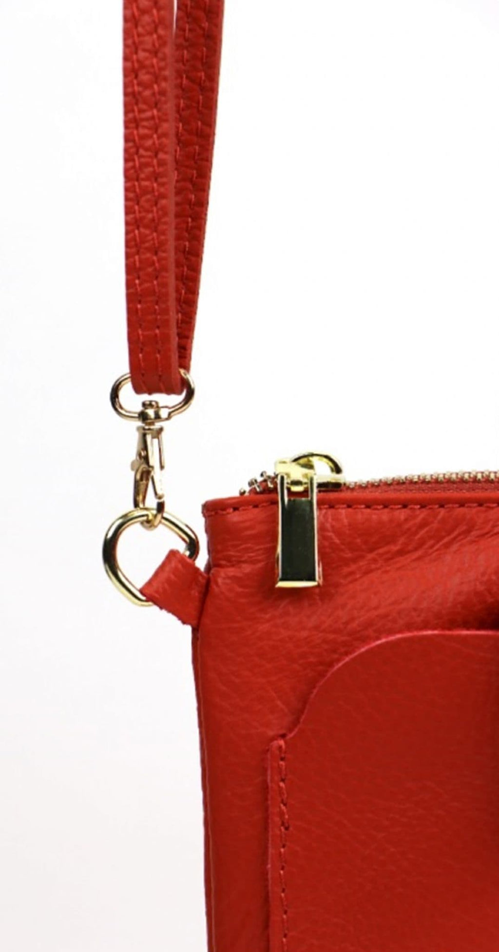 Leather Phone Bag, Pouch Crossbody Shoulder Bag, Clutch Bag, Travel Bag, Italian Leather