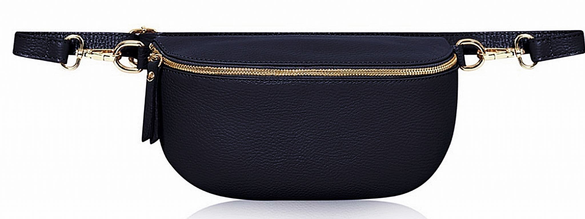 Leather Sling Bag  Multi Use Bag Bum Waist Bag Crossbody Clutch Bag  (Medium Size)