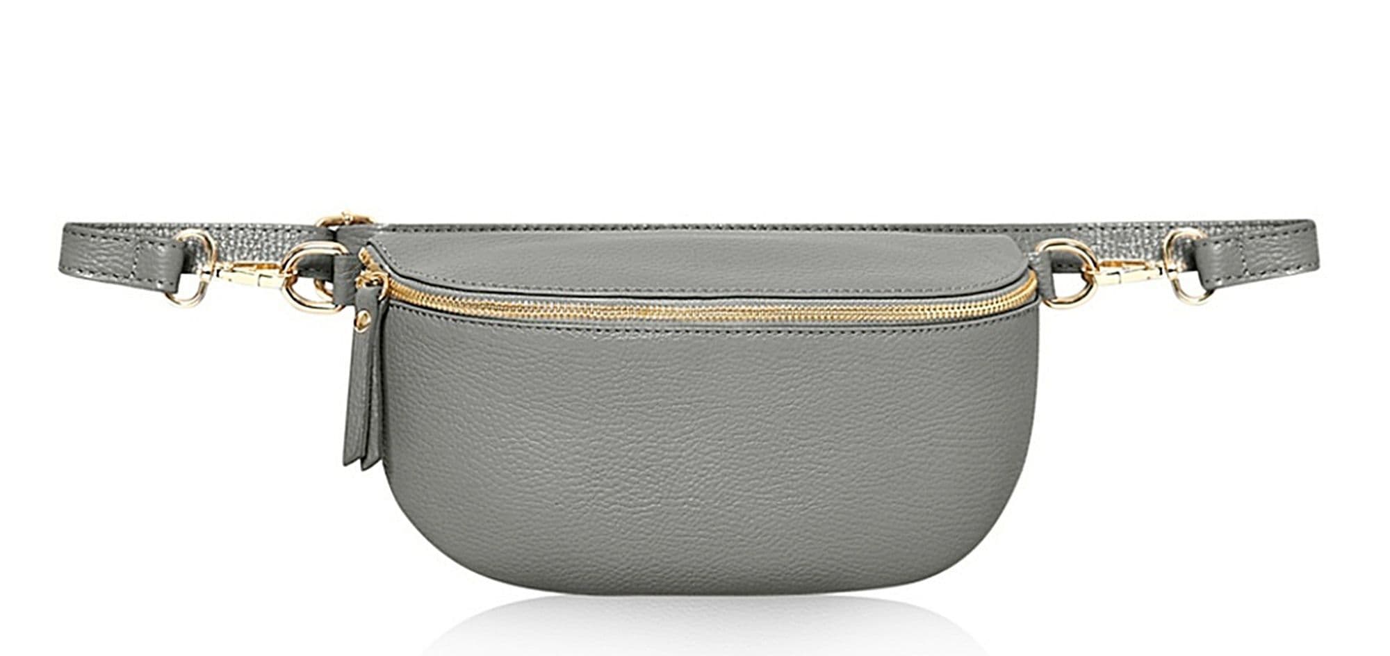 Leather Sling Bag  Multi Use Bag Bum Waist Bag Crossbody Clutch Bag  (Medium Size)