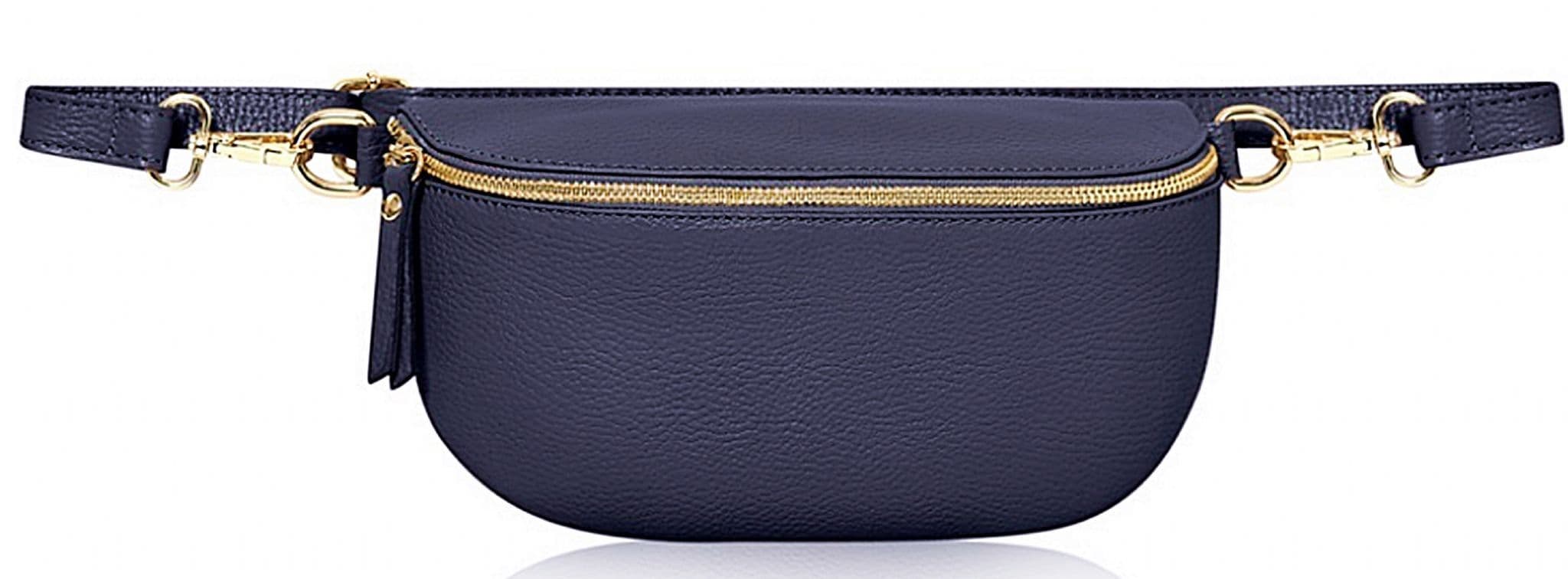 Leather Sling Bag  Multi Use Bag Bum Waist Bag Crossbody Clutch Bag  (Medium Size)