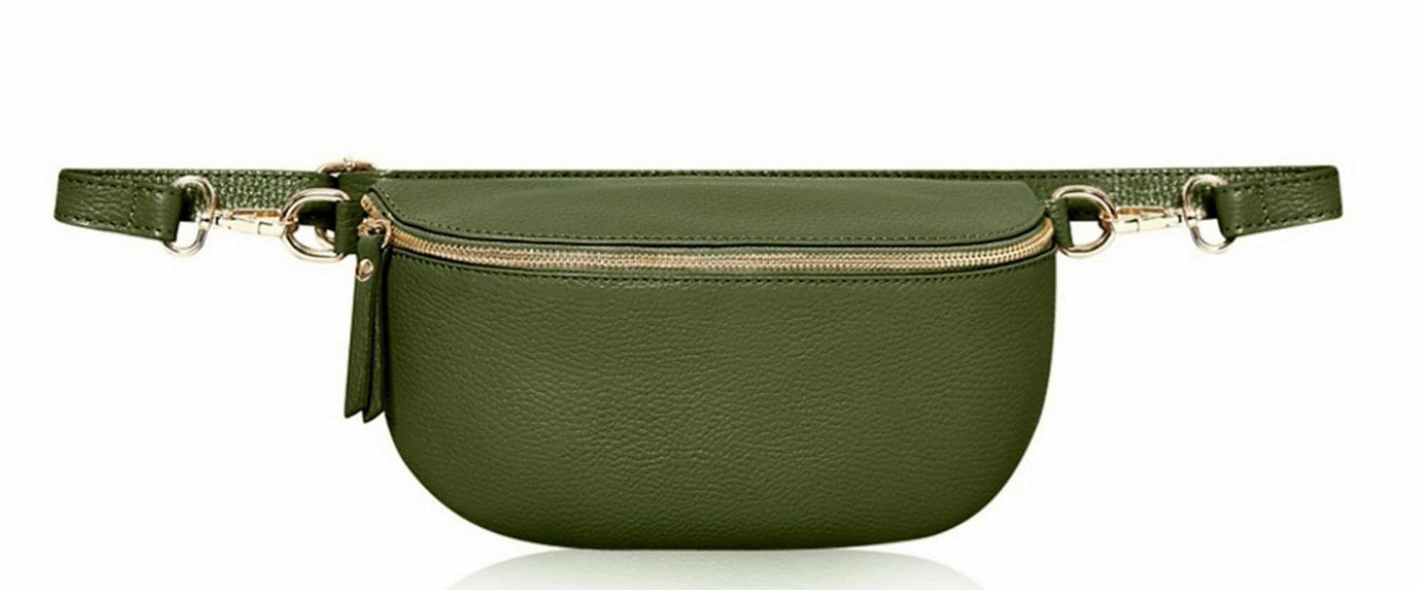 Leather Sling Bag  Multi Use Bag Bum Waist Bag Crossbody Clutch Bag  (Medium Size)