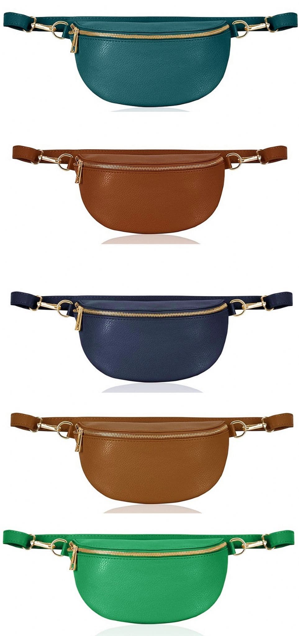 Leather Sling Bag Multi Use Bag  Crossbody Bag Clutch Bag Bum Waist Bag  (Smaller Size)