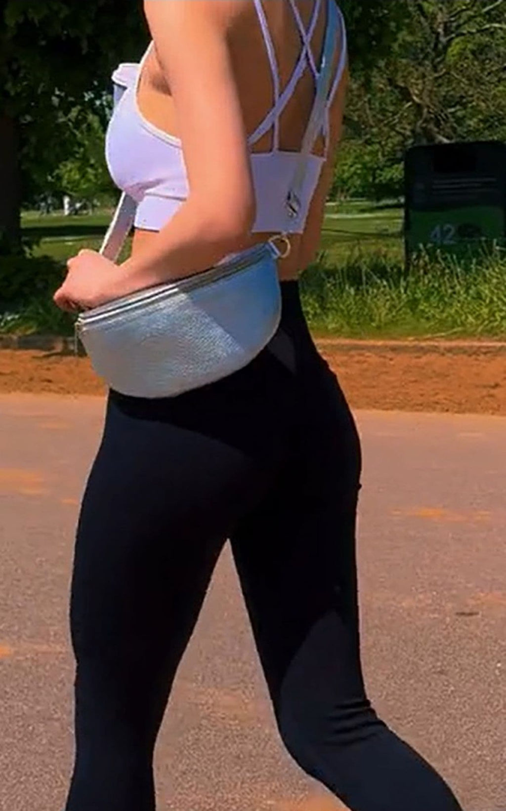 Leather Sling Bag Multi Use Bag  Crossbody Bag Clutch Bag Bum Waist Bag  (Smaller Size)