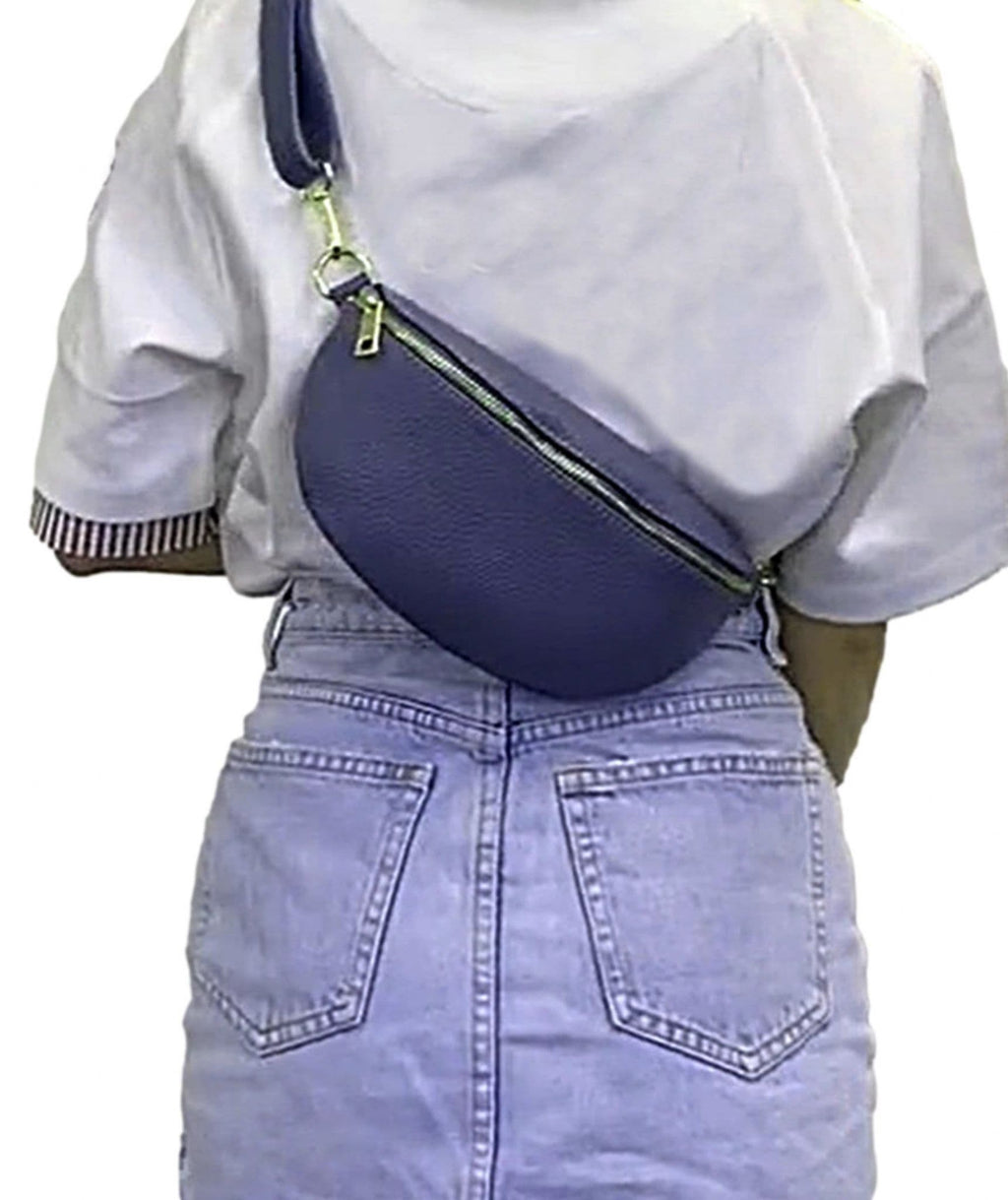 Leather Sling Bag Multi Use Bag  Crossbody Bag Clutch Bag Bum Waist Bag  (Smaller Size)