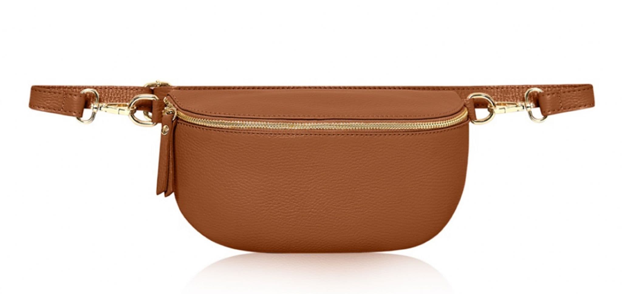 Leather Sling Bag Multi Use Bag  Crossbody Bag Clutch Bag Bum Waist Bag  (Smaller Size)