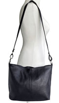Leather Slouch Bag Crossbody Shoulder Bag Genuine Italian Handbag Med Size