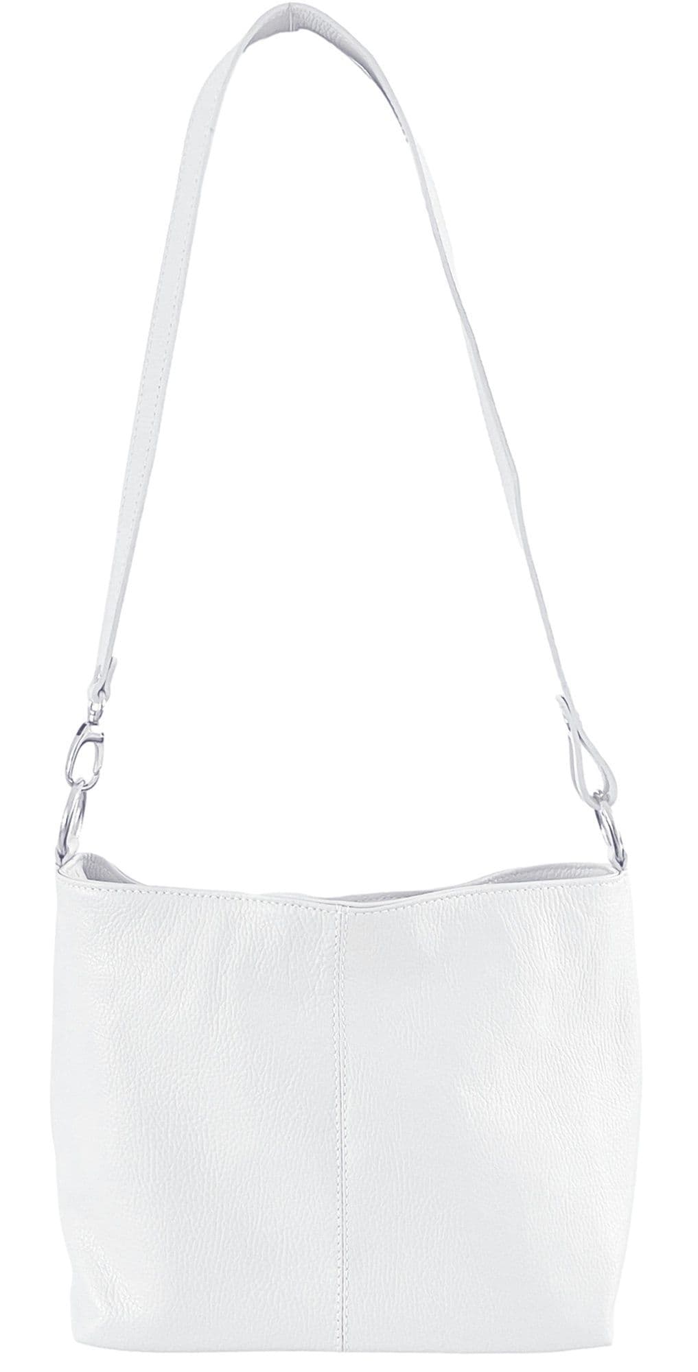 Leather Slouch Bag Crossbody Shoulder Bag Genuine Italian Handbag Med Size