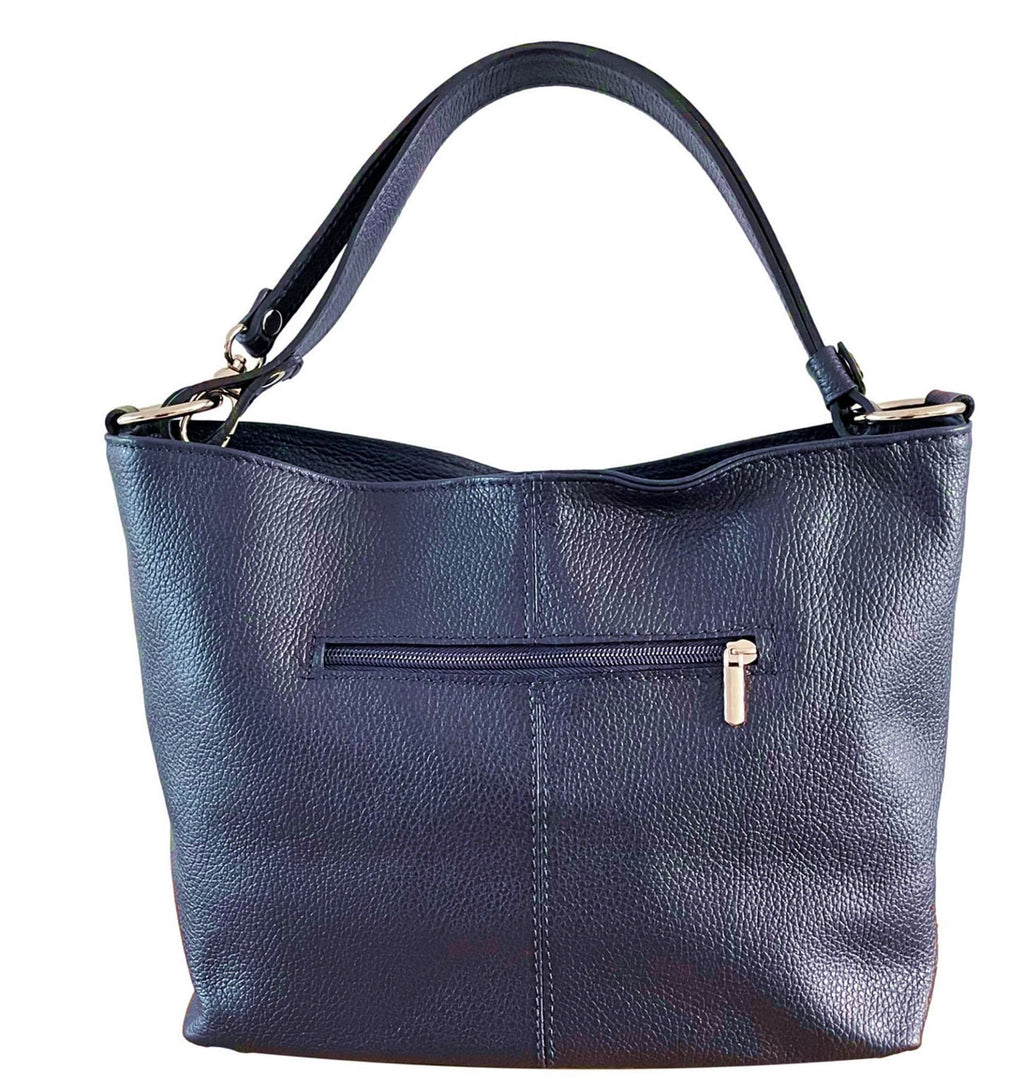 Leather Slouch Bag Crossbody Shoulder Bag Genuine Italian Handbag Med Size