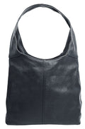 Leather Slouch Bag Shoulder Handbag Italian Grained Leather Large Bag Tote Bag