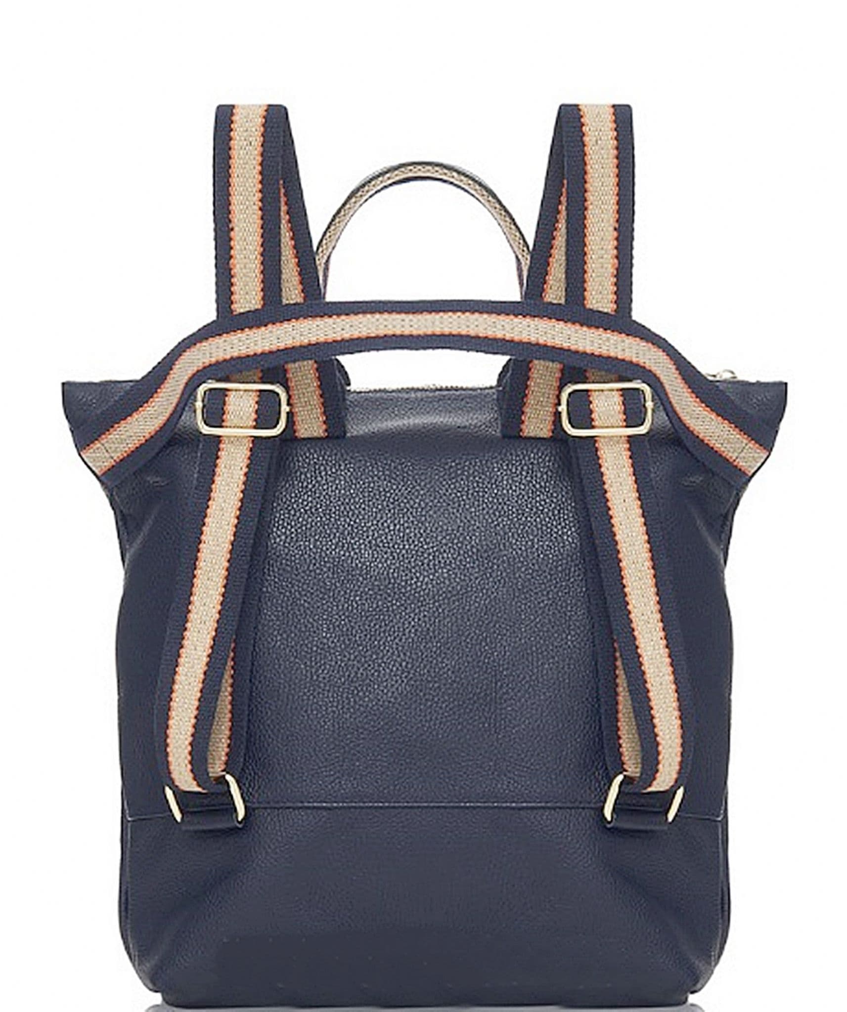 Luxury Backpack Rucksack Overnight Travel Bag 3 in 1 Lg - Ex Lg Italian Soft Pebbled Thick Leather