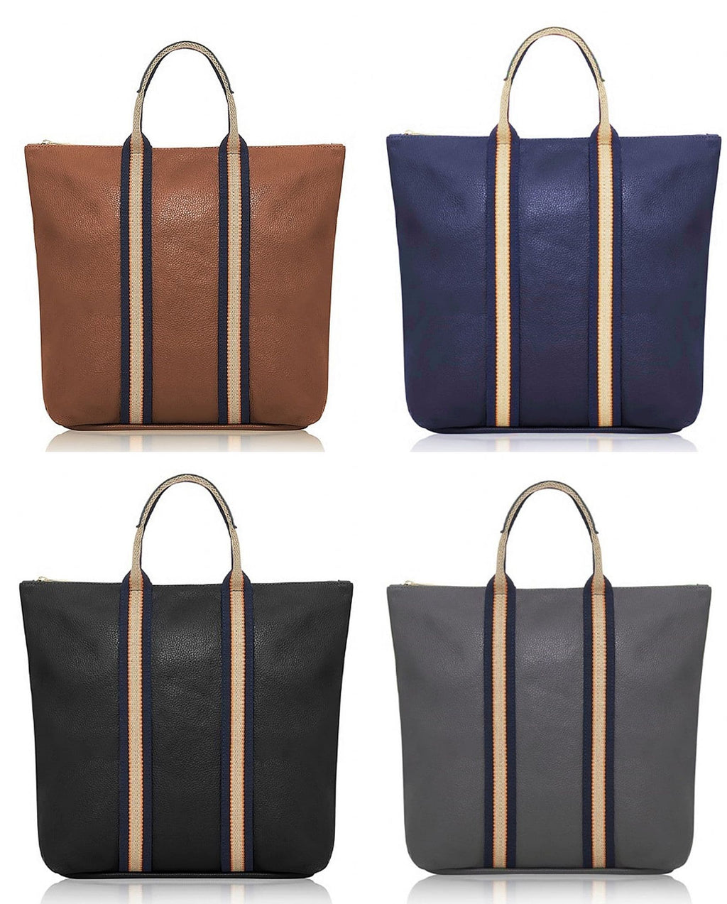 Luxury Backpack Rucksack Overnight Travel Bag 3 in 1 Lg - Ex Lg Italian Soft Pebbled Thick Leather