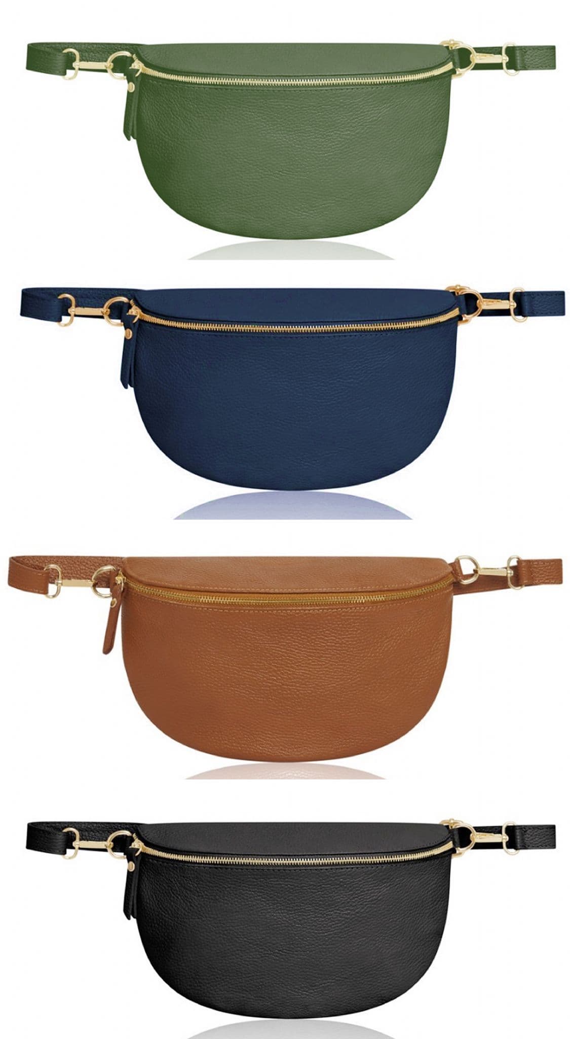 Oversized Leather Sling Bag Bum Bag Crossbody Clutch Bag Multi Use (Lighter Large Size)