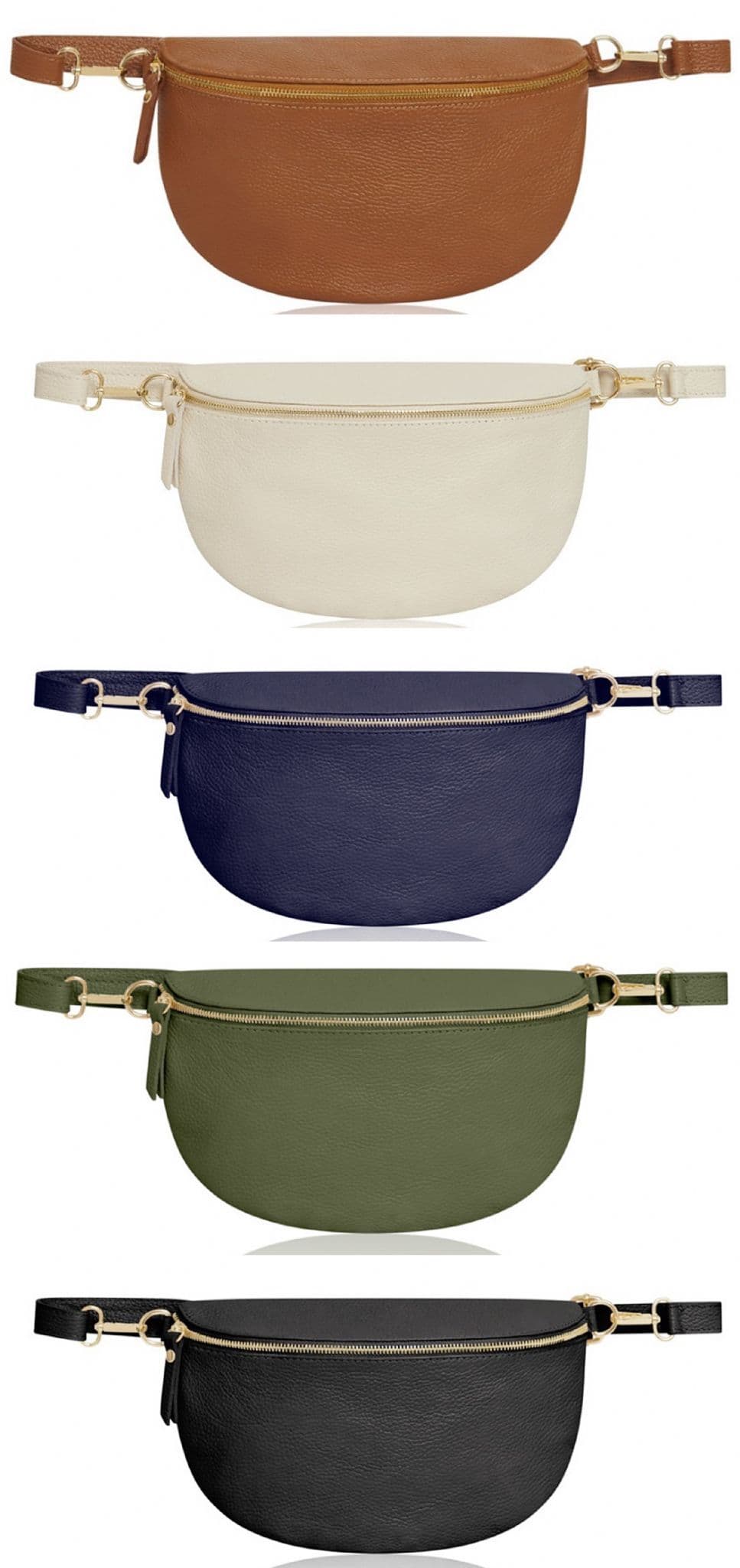 Oversized Leather Sling Bag Bum Bag Crossbody Clutch Bag Multi Use (Lighter Large Size)