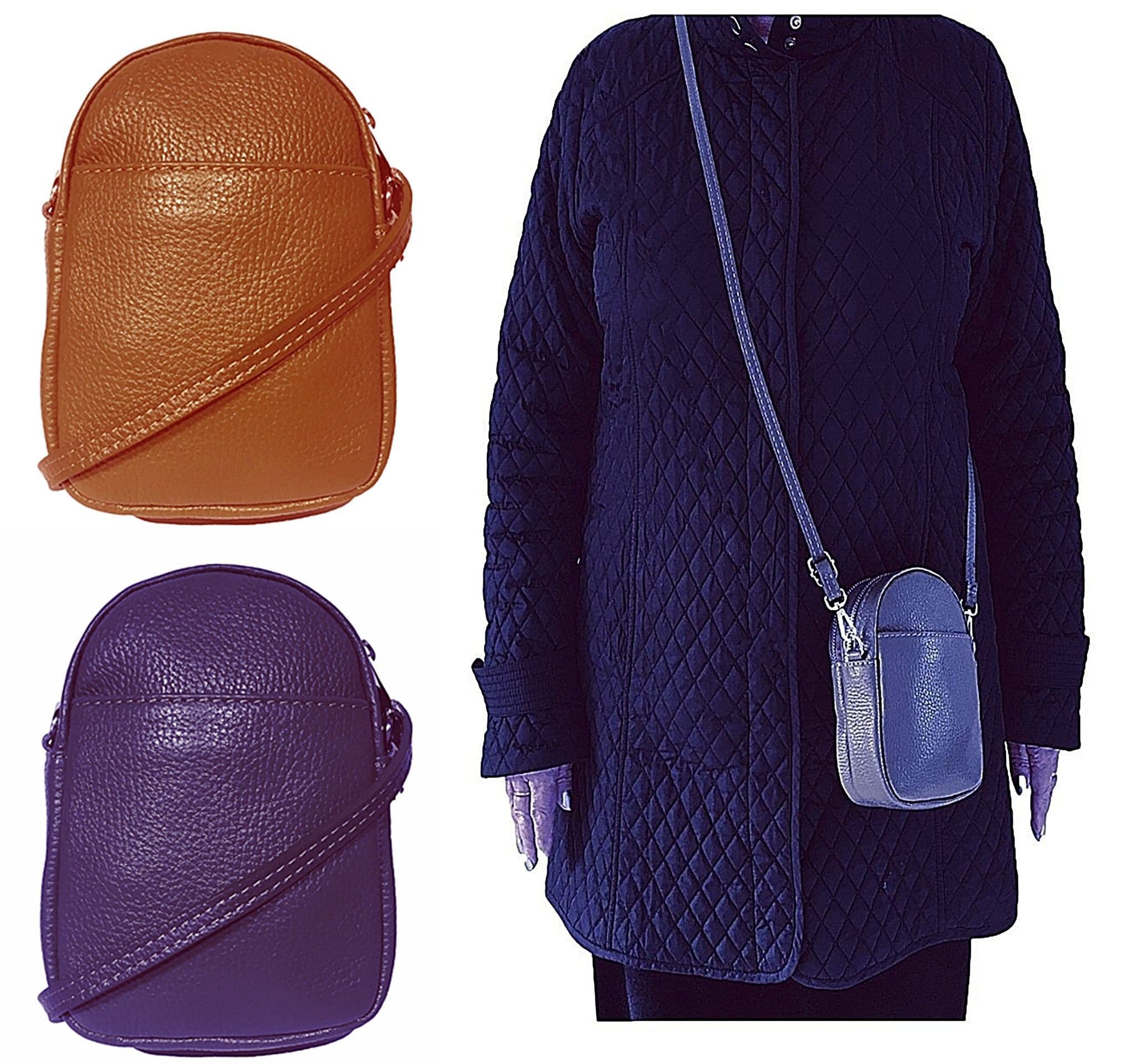 Phone Bag Pouch Crossbody Shoulder Bag Clutch Italian Leather