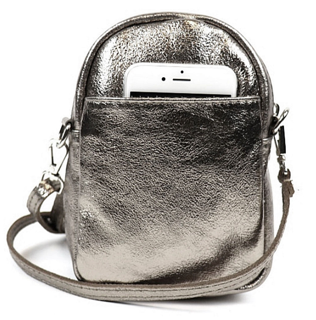 Phone Bag Pouch Crossbody Shoulder Bag Clutch Italian Leather