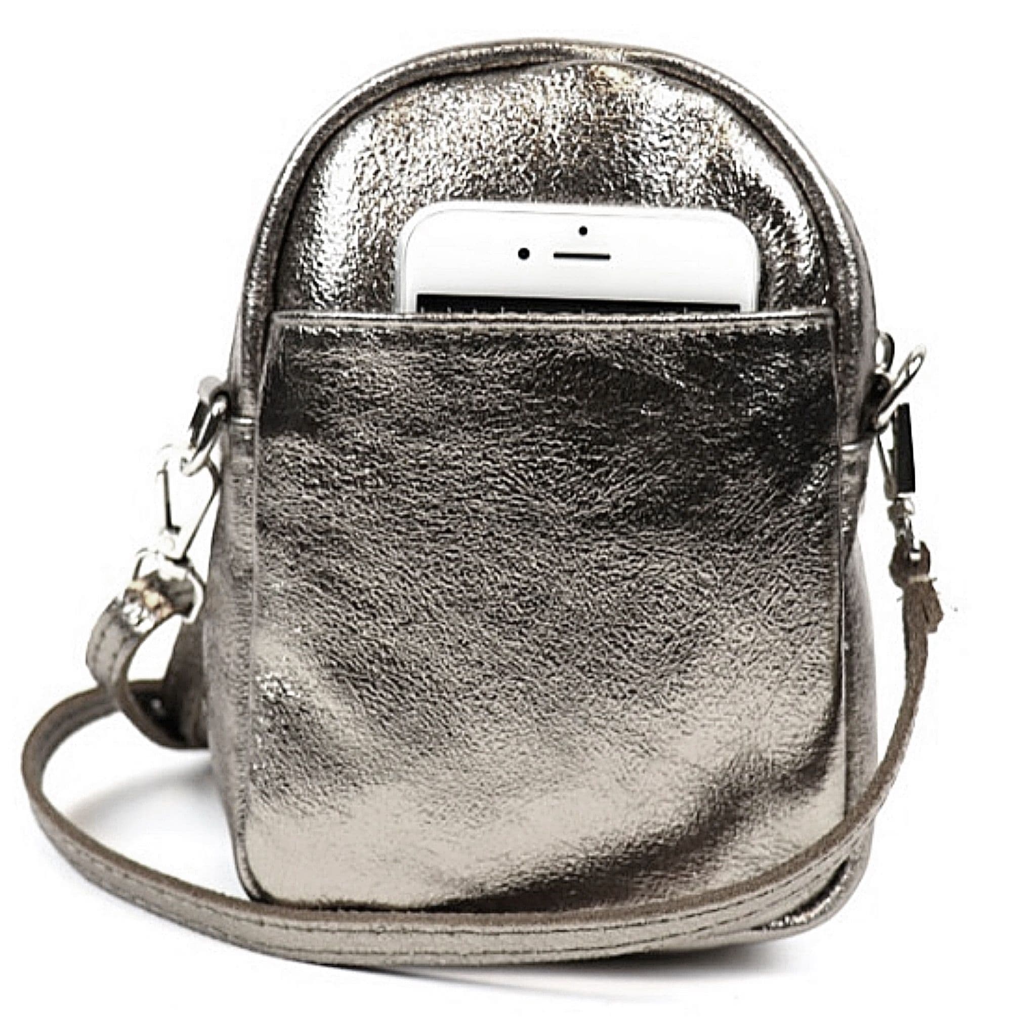 Phone Bag Pouch Crossbody Shoulder Bag Clutch Italian Leather