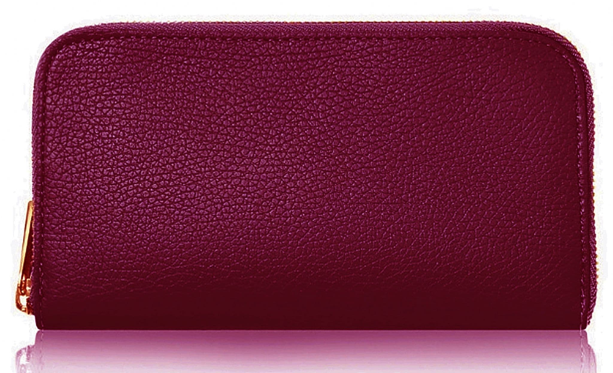 Purse Wallet Italian Leather Purse with Gold Tone Trims