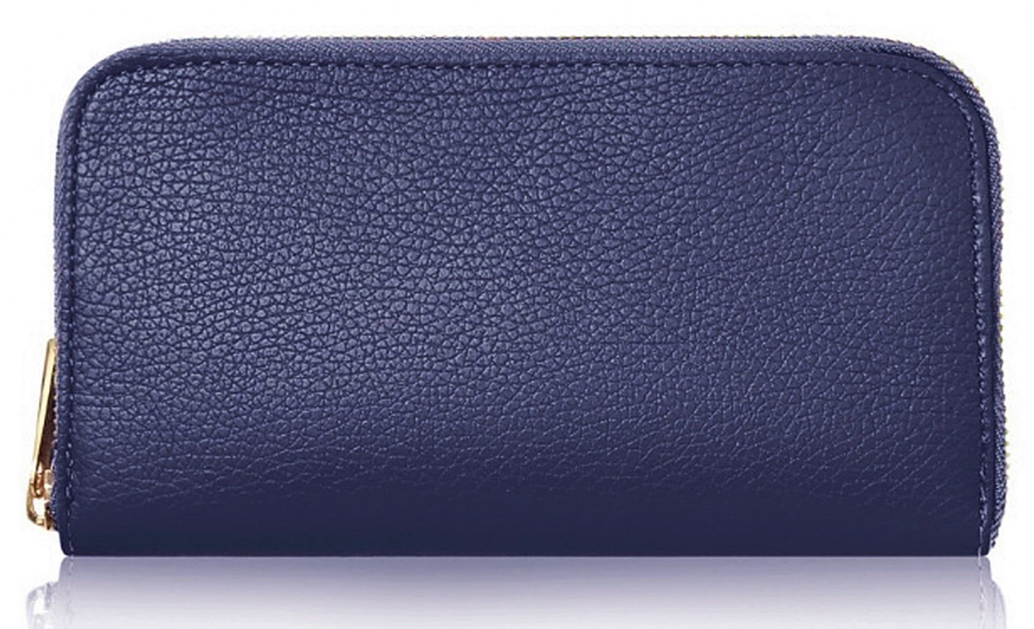 Purse Wallet Italian Leather Purse with Gold Tone Trims