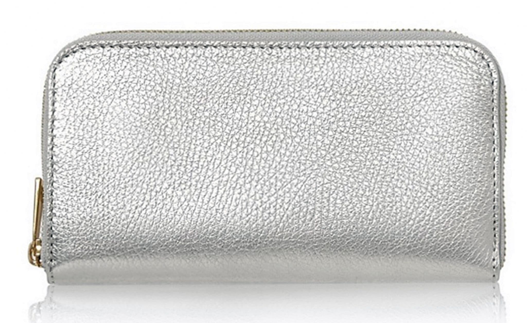 Purse Wallet Italian Leather Purse with Gold Tone Trims