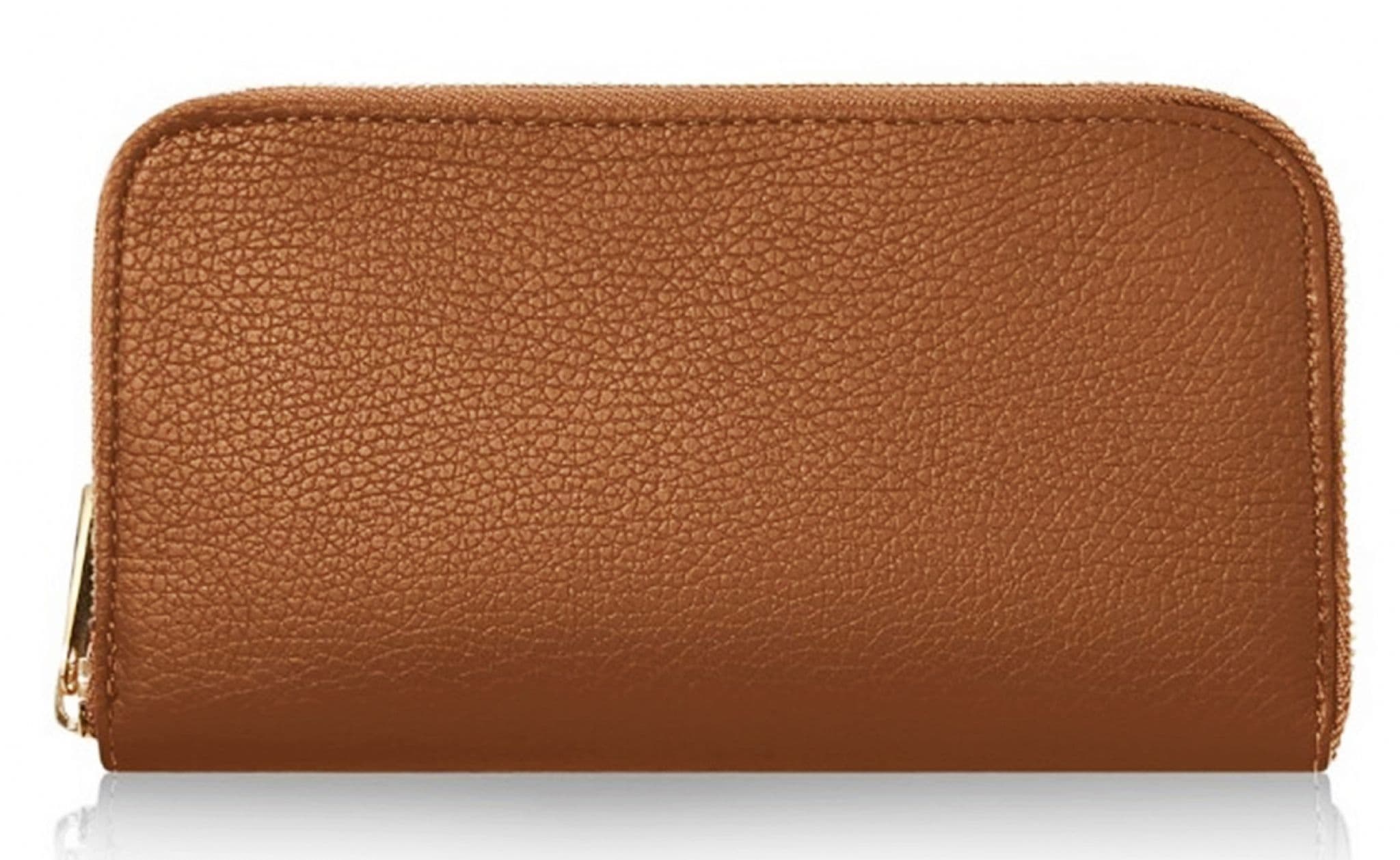 Purse Wallet Italian Leather Purse with Gold Tone Trims