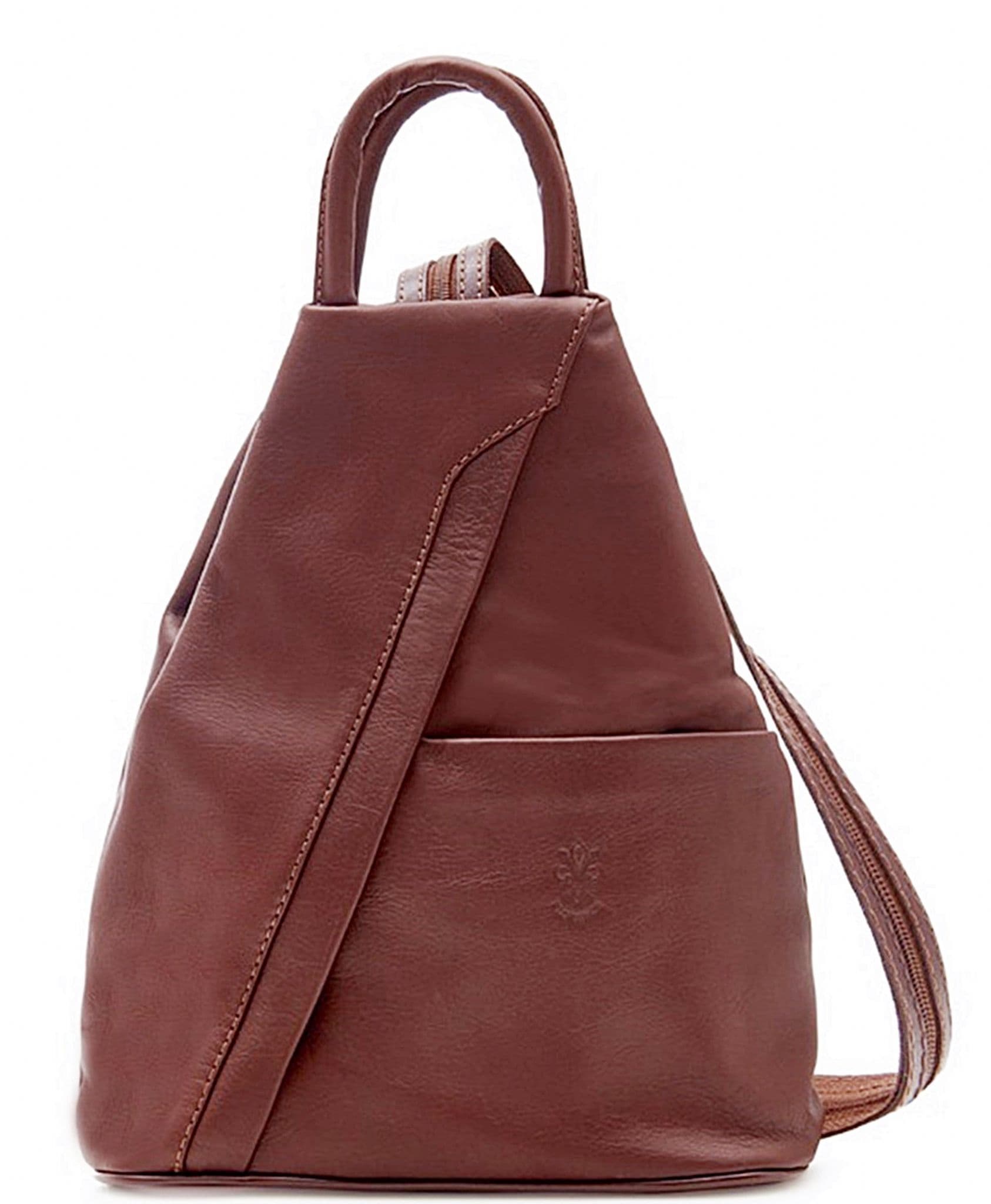 Rucksack Backpack Shoulder Bag Vera Pelle Super Soft Italian Leather Convertible