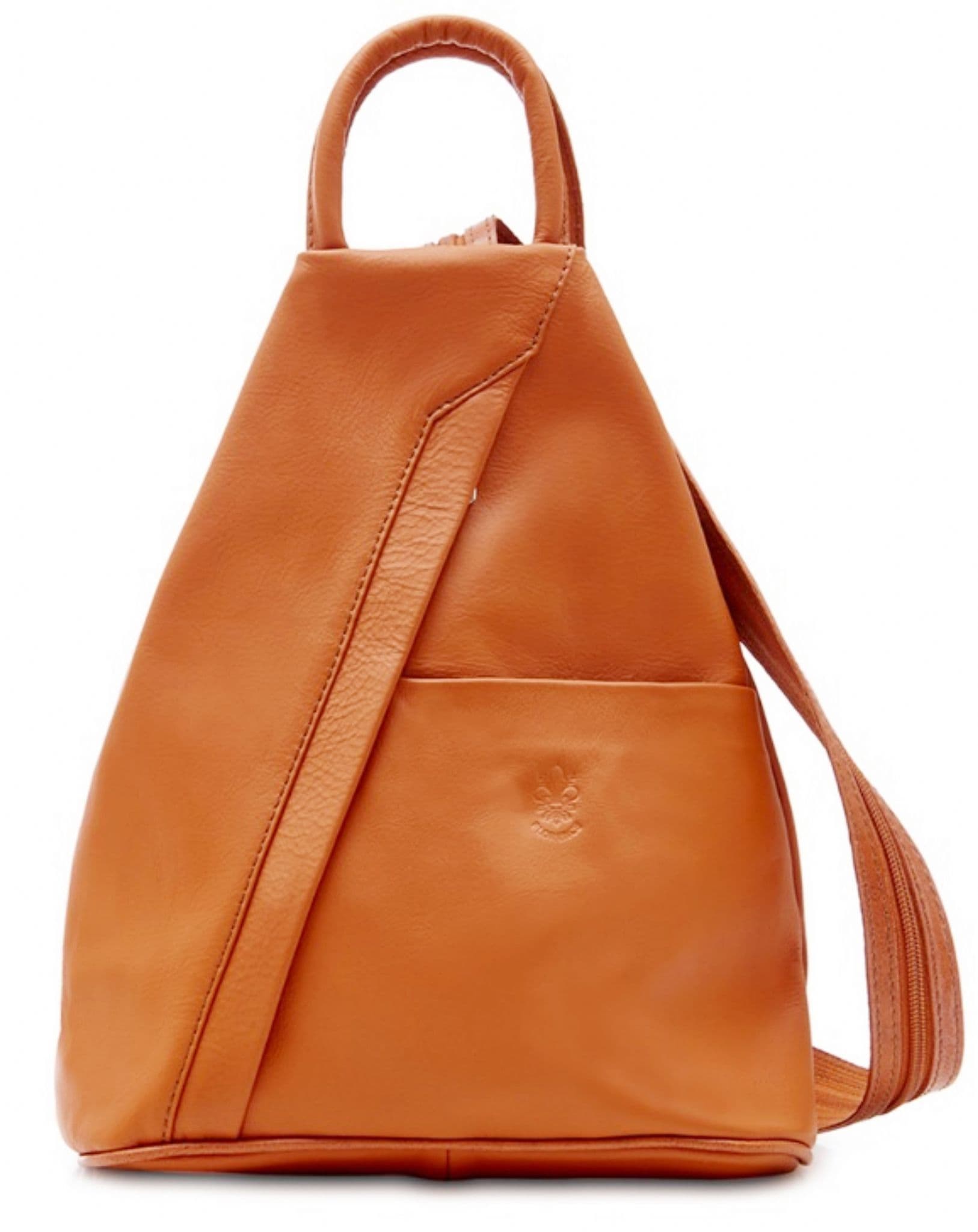 Rucksack Backpack Shoulder Bag Vera Pelle Super Soft Italian Leather Convertible