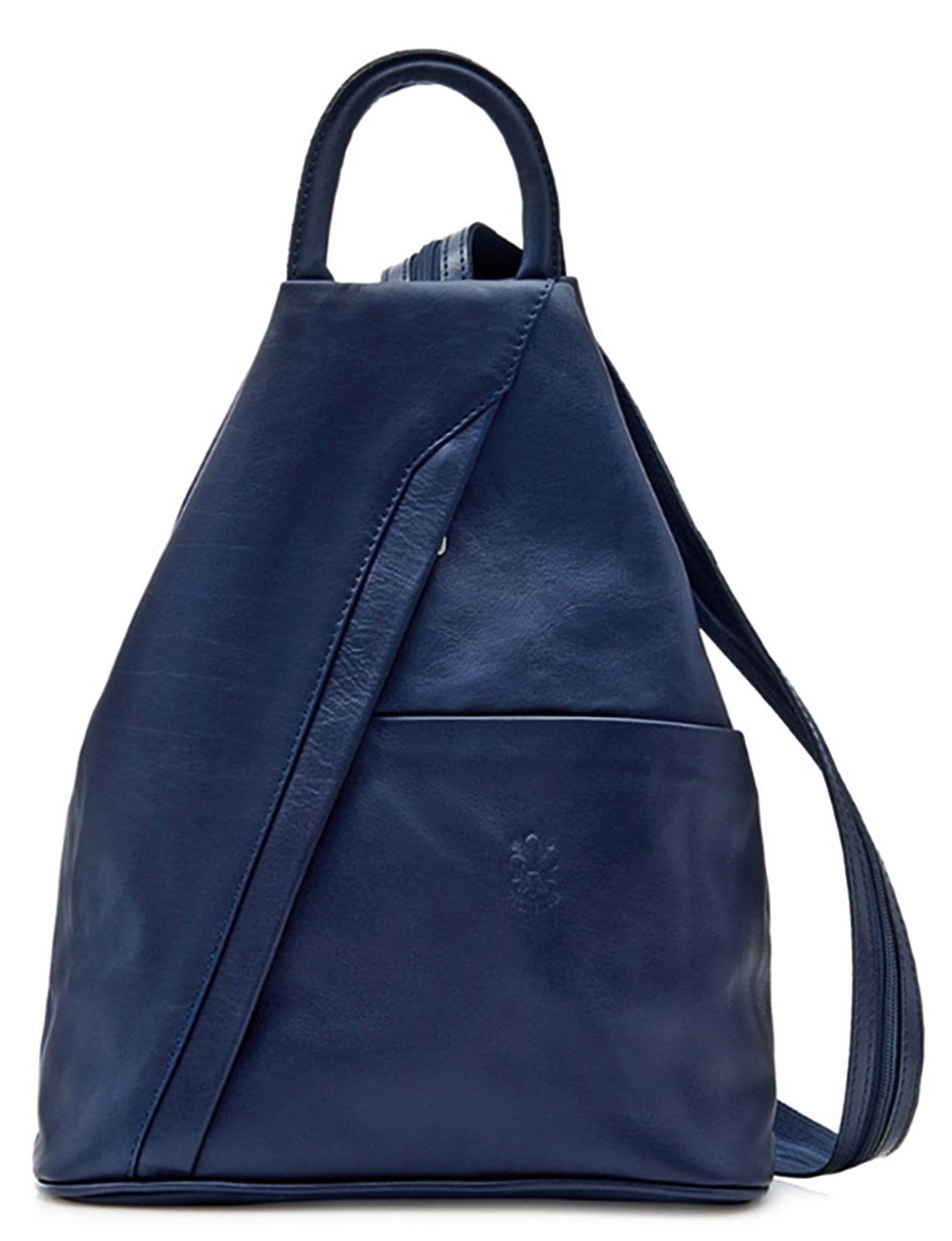Rucksack Backpack Shoulder Bag Vera Pelle Super Soft Italian Leather Convertible
