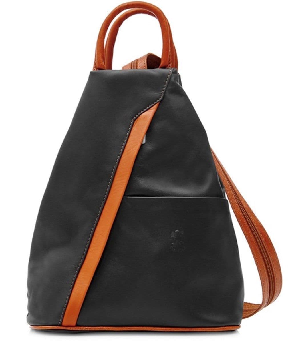 Rucksack Backpack Shoulder Bag Vera Pelle Super Soft Italian Leather Convertible