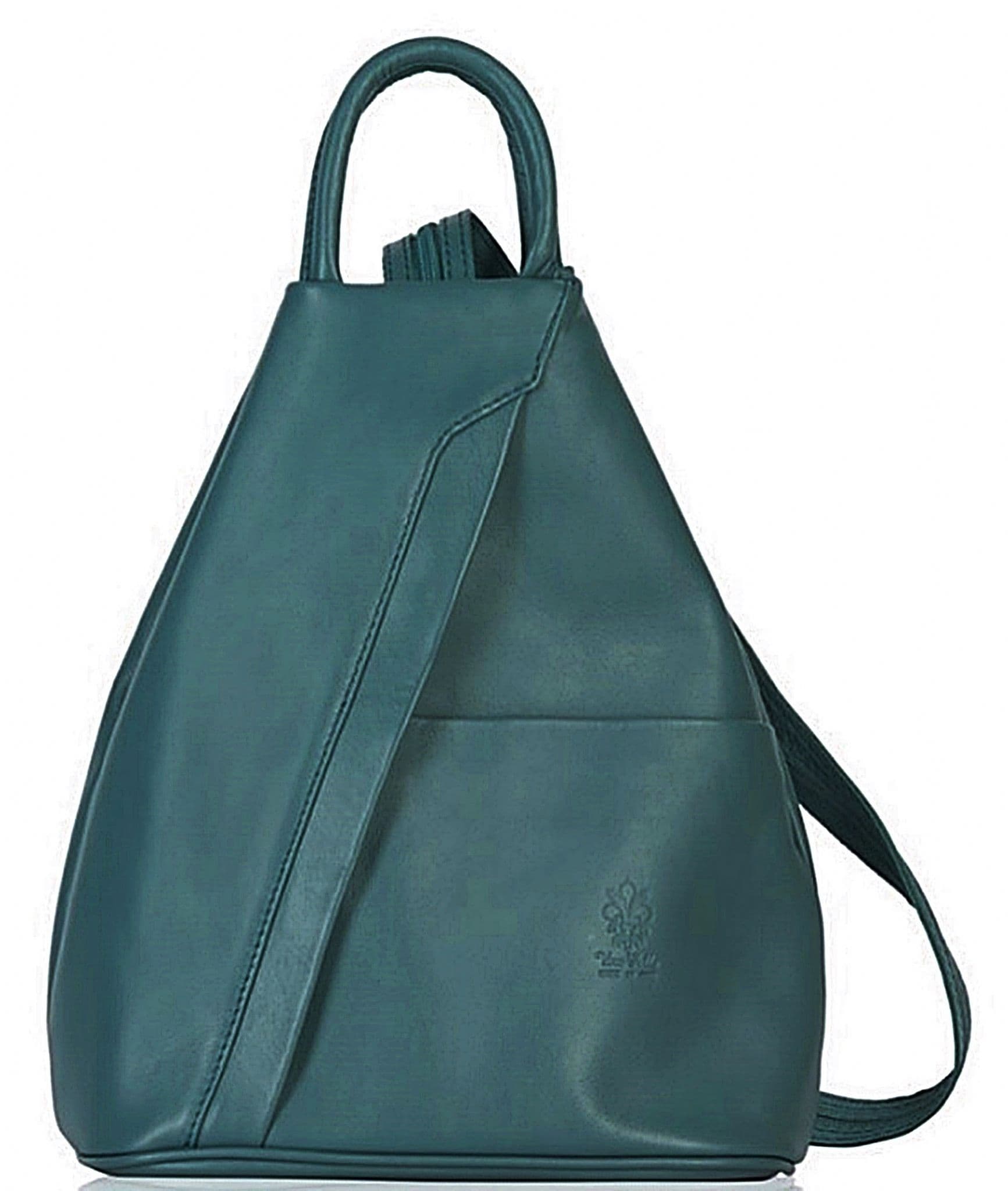 Rucksack Backpack Shoulder Bag Vera Pelle Super Soft Italian Leather Convertible