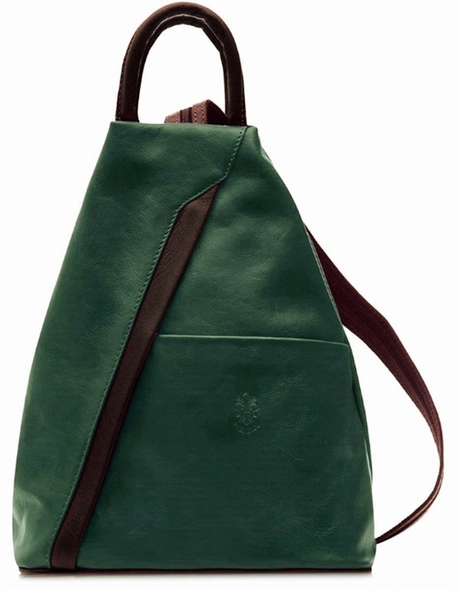 Rucksack Backpack Shoulder Bag Vera Pelle Super Soft Italian Leather Convertible