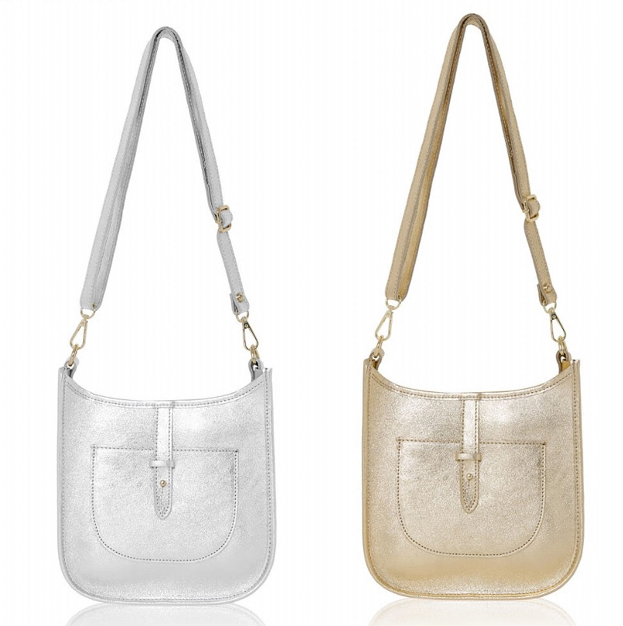 Saddle Bag Italian Leather Crossbody Shoulder Bag (Brighter Colours)