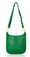 Saddle Bag Italian Leather Crossbody Shoulder Bag (Brighter Colours)