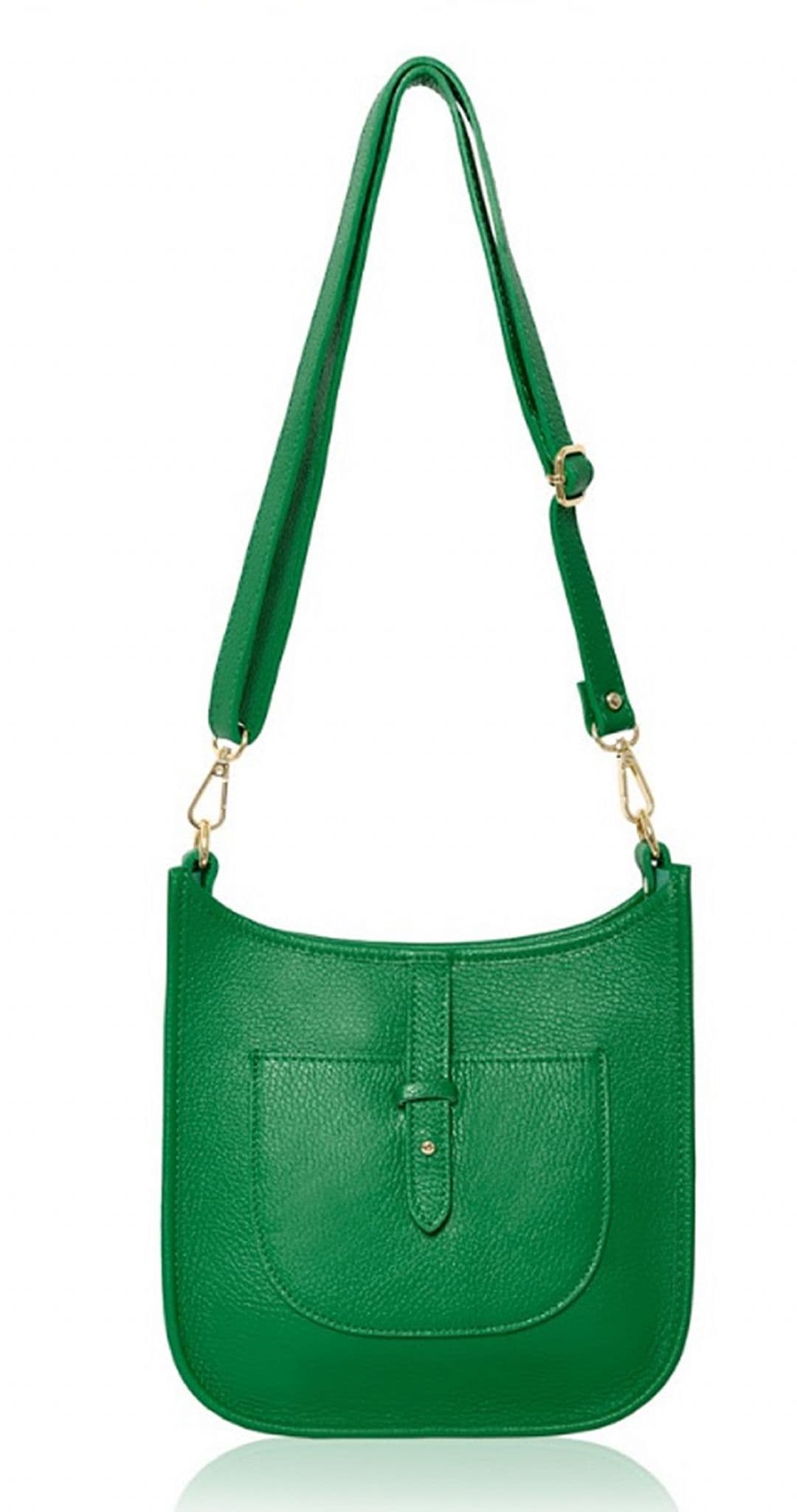 Saddle Bag Italian Leather Crossbody Shoulder Bag (Brighter Colours)