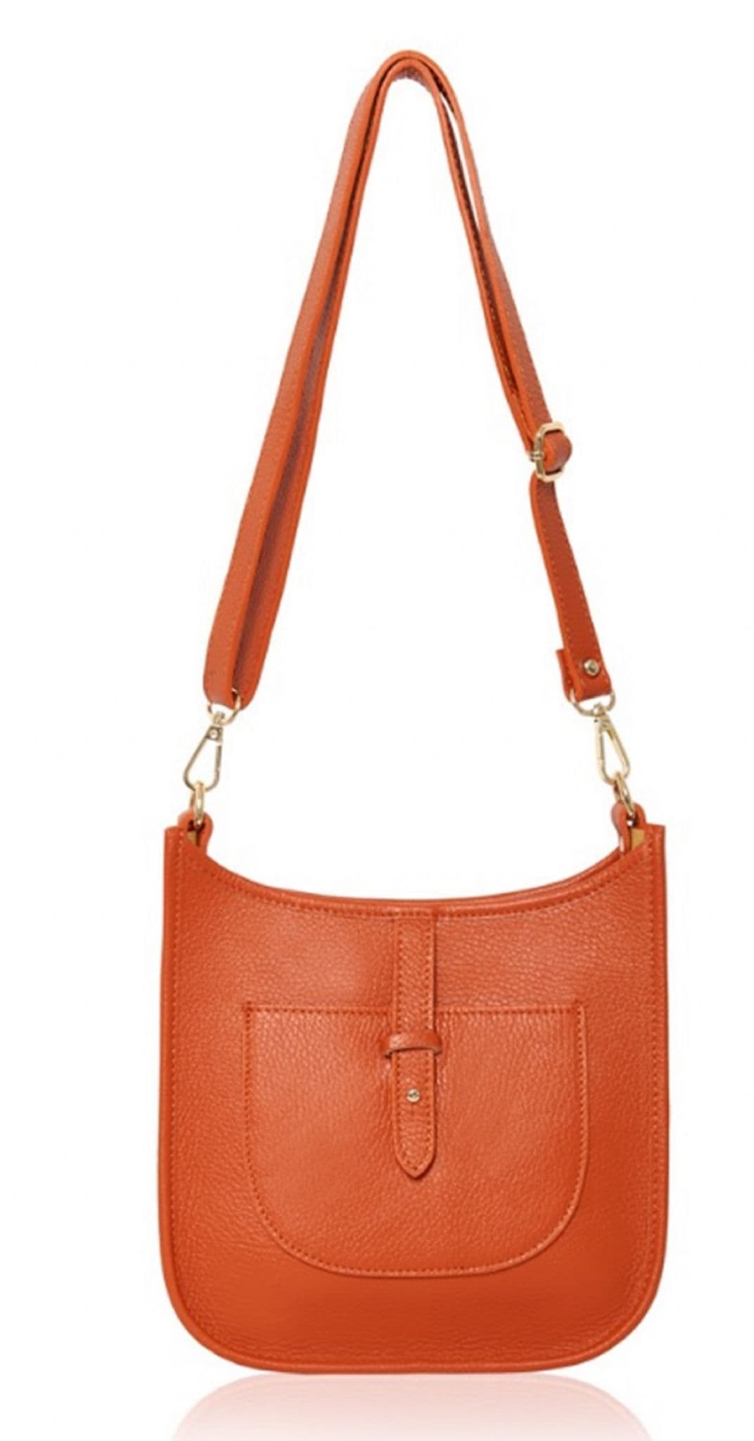 Saddle Bag Italian Leather Crossbody Shoulder Bag (Brighter Colours)