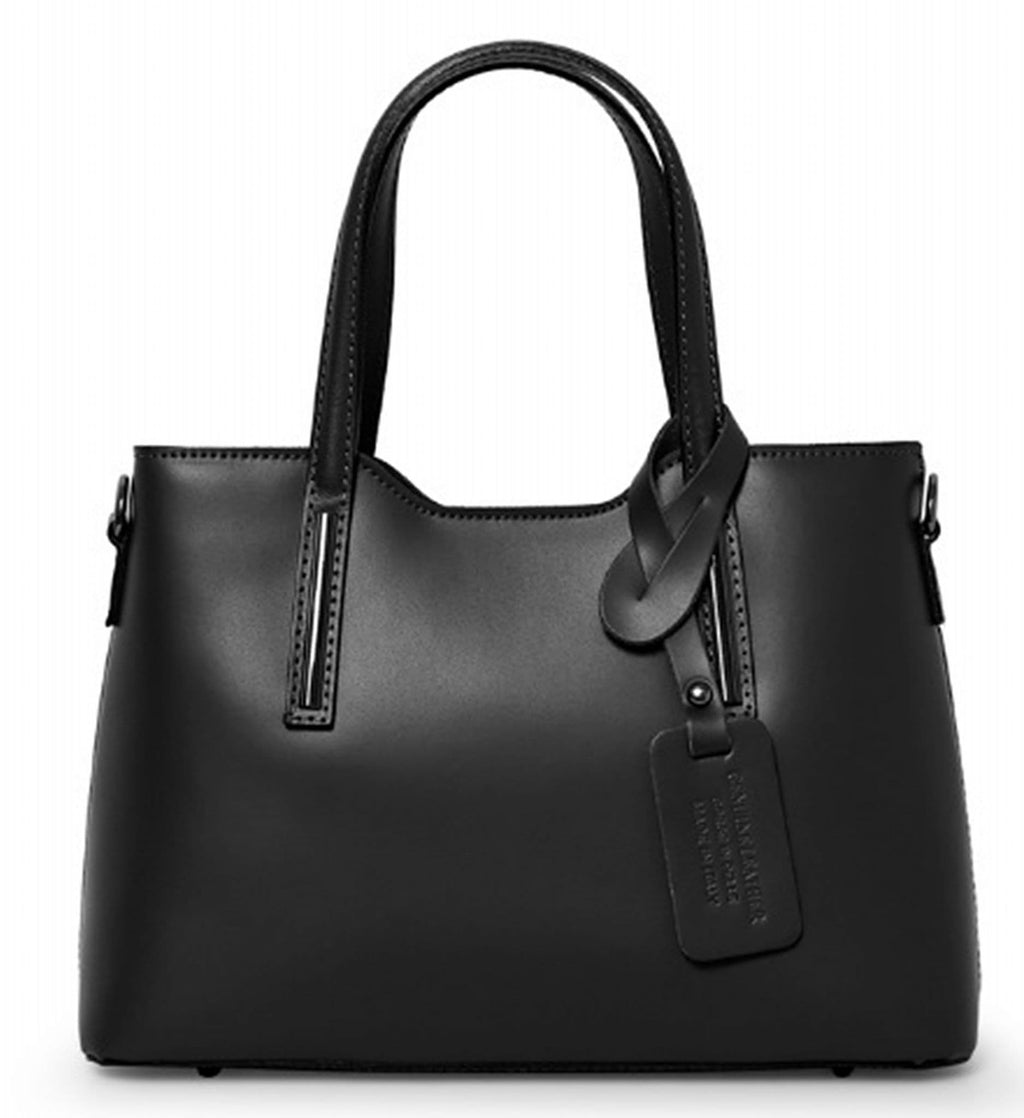 Sale Was £69.99 Now £59.99 Italian Leather Structured Top Handle Bag Shoulder Bag Detachable Strap