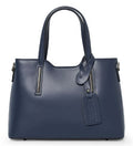Sale Was £69.99 Now £59.99 Italian Leather Structured Top Handle Bag Shoulder Bag Detachable Strap