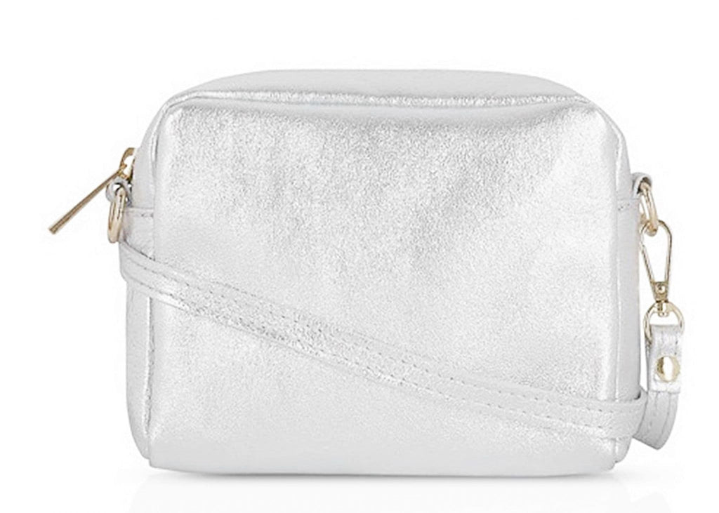 Small Camera Style Bag Soft Italian Leather Crossbody/Shoulder Bag Adjustable Strap & Wrist Strap