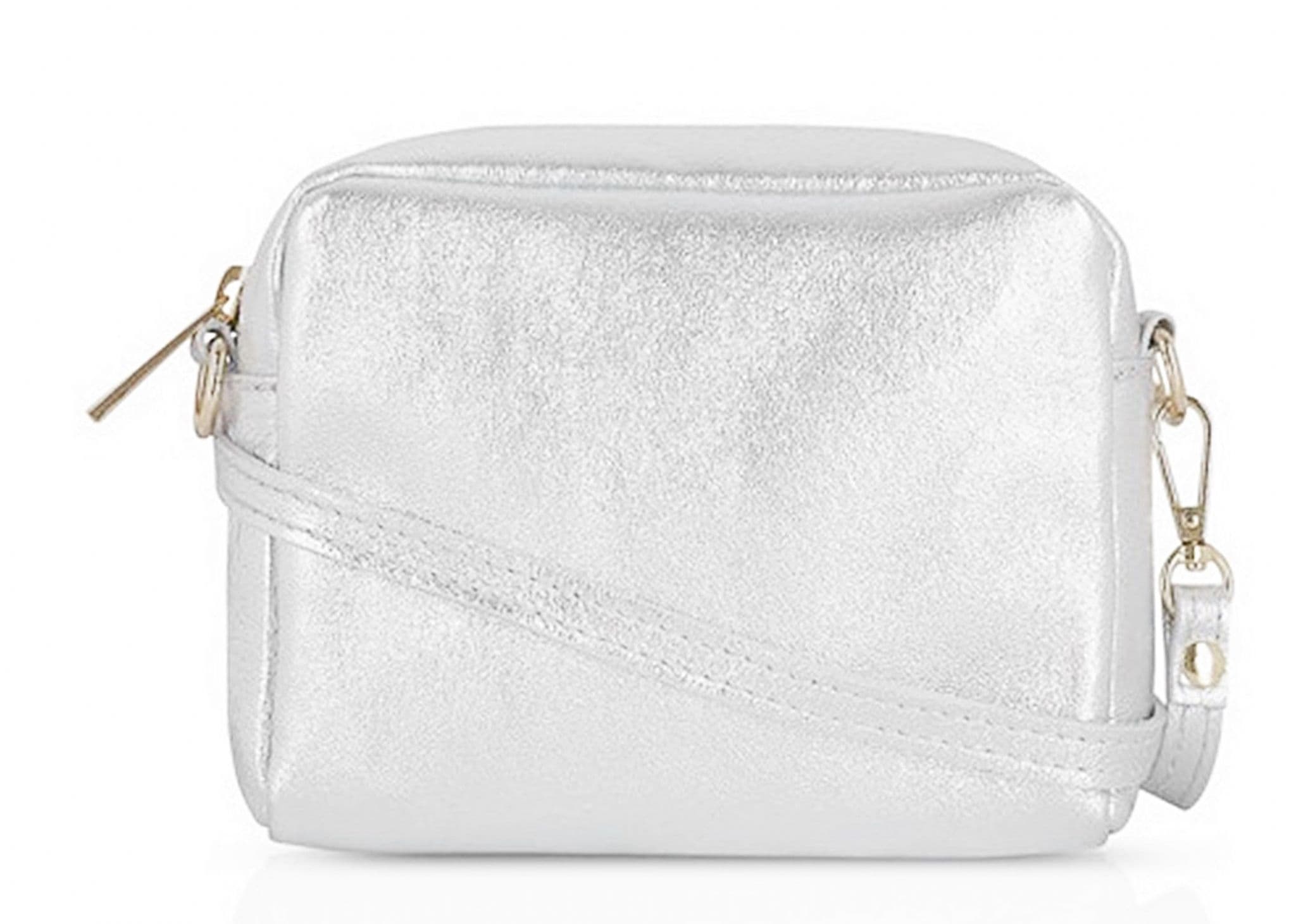 Small Camera Style Bag Soft Italian Leather Crossbody/Shoulder Bag Adjustable Strap & Wrist Strap