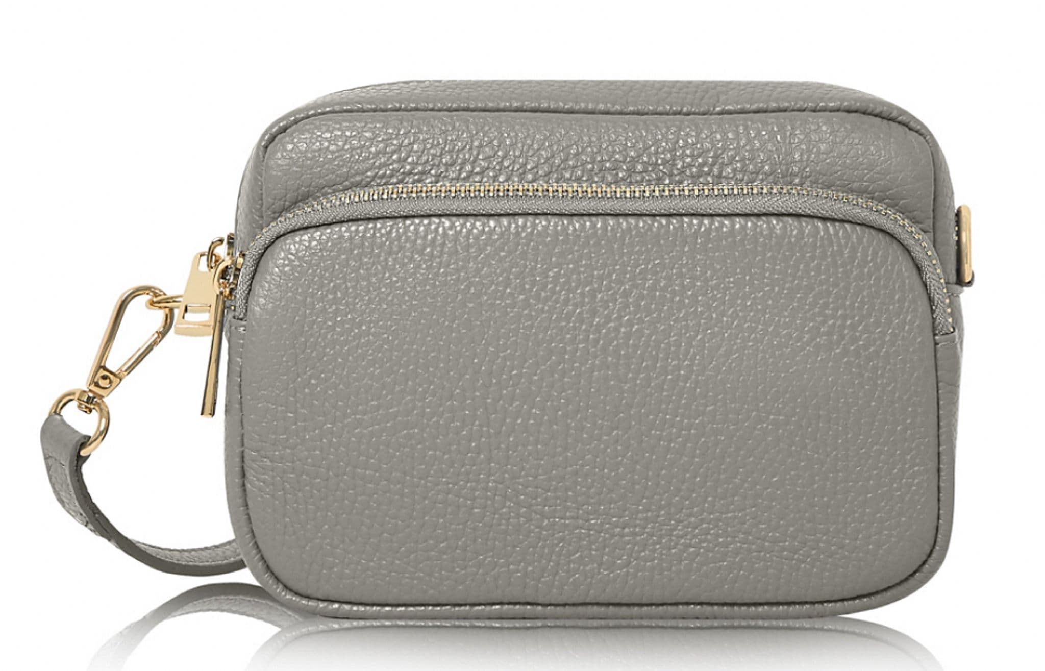 Small Double Compartment Crossbody Bag Shoulder Bag Italian Leather Camera Handbag (Darker Colours)