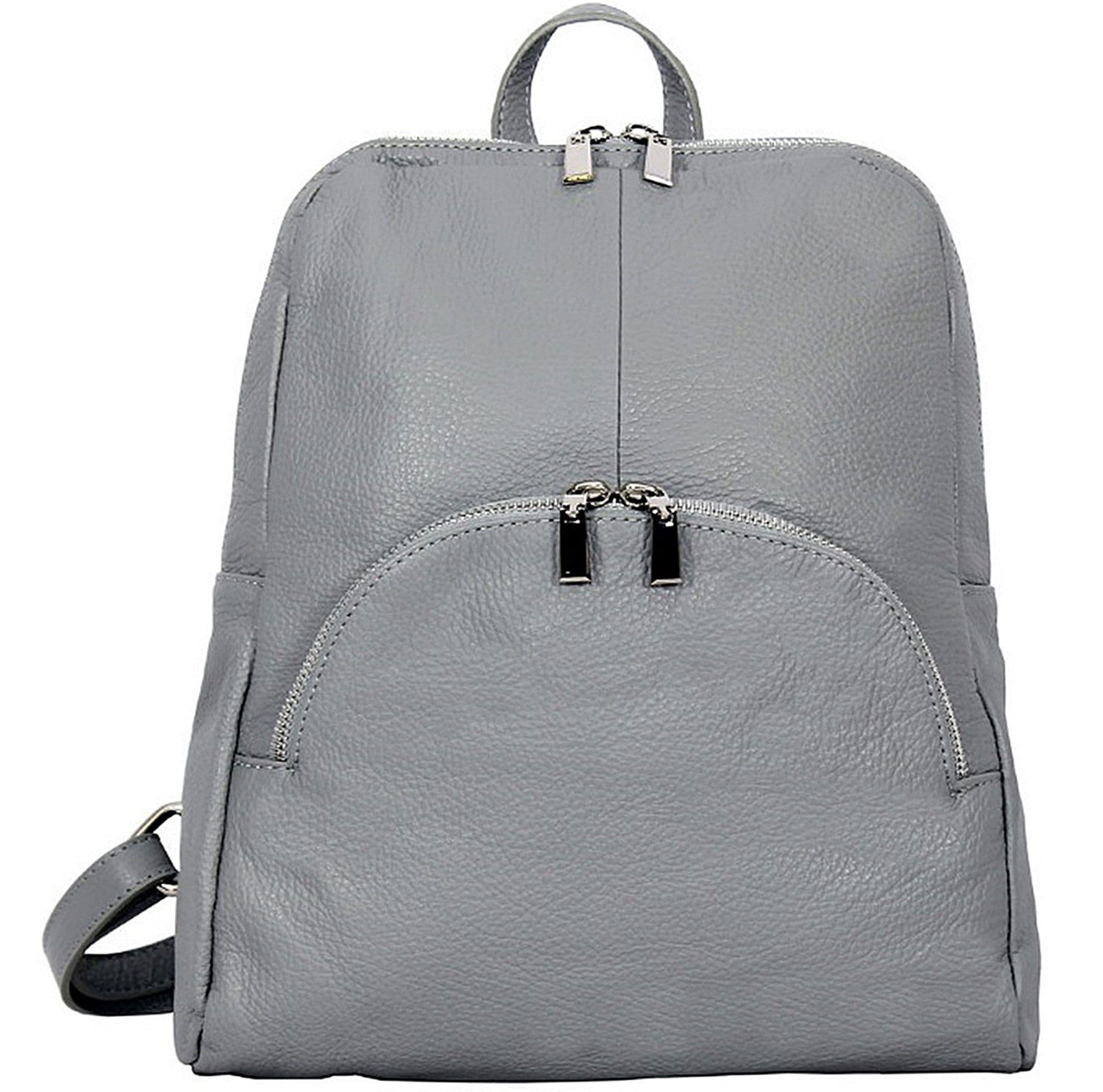 Soft Grained Italian Leather Rucksack Backpack Handmade Many Pockets & Compartments (Bright Colours)