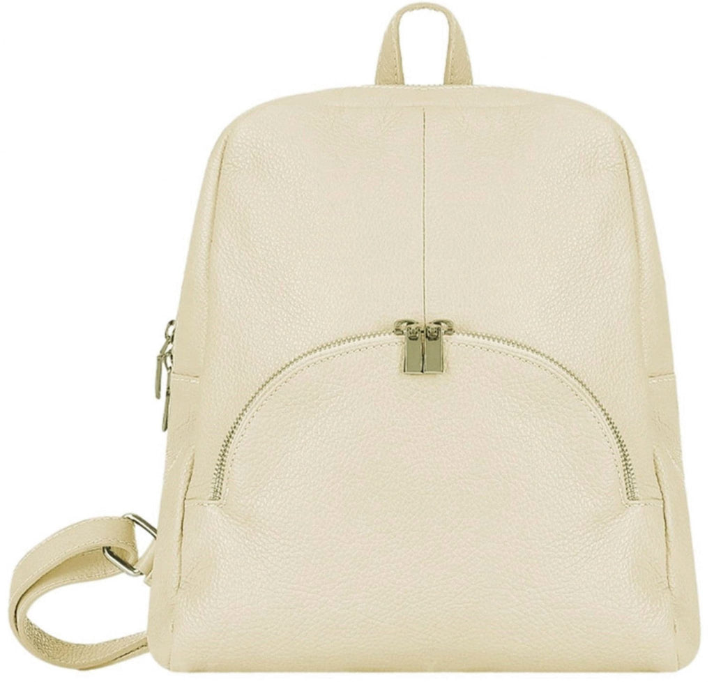 Soft Grained Italian Leather Rucksack Backpack Handmade Many Pockets & Compartments (Bright Colours)