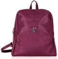 Soft Grained Italian Leather Rucksack Backpack Handmade Many Pockets & Compartments (Dark Colours)